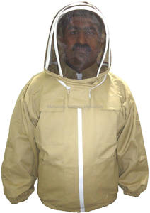 High Quality 3 Layer Ventilated Comfortable Beekeepers Safety <b>Jacket</b> Protective Design in <b>White</b> Color Unisex - Product Image 3