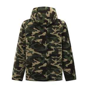 เสื้อแจ็คเก็ตฟลีซลายพรางสำหรับผู้ชาย ลดราคา เสื้อแจ็คเก็ตสำหรับเล่นกีฬากลางแจ้ง  เสื้อแจ็คเก็ตขนเป็ด  สามารถปรับแต่งโลโก้สโมสรได้ - Product Image 3