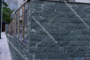 Revêtement mural extérieur moderne et décoration en marbre vert mousse naturel fendu, imperméable et de qualité supérieure - Product Image 5