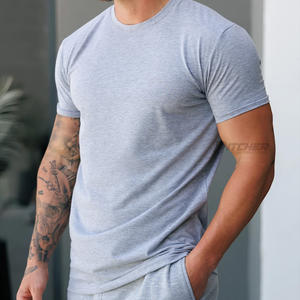 T-shirts surdimensionnés pour hommes, style streetwear personnalisé, 100% coton, tissu tricoté avec impression de logo personnalisé pour les marques de vêtements - Product Image 2