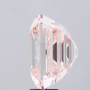 Excelente joyería polaca de alta calidad, diamante suelto de corte Asscher, color rosa intenso, cultivado en laboratorio, certificado por IGI. - Product Image 5
