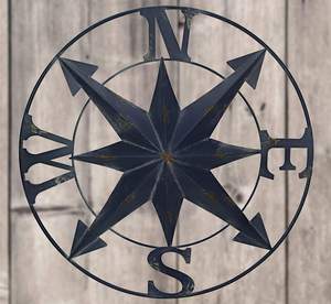 Rose de la Vente en Métal Vieilli, Décoration Murale Nautique pour Intérieur et Extérieur, Art Mural Maritime Vintage, Décoration Rustique pour Maison de Style Côtier - Product Image 3