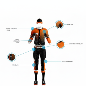 Custom Baseball Sportswear Uniform Sublimated Team Jersey Set Breathable Athletic Apparel for Practice Padded Plus Size Uniform - Product Image 2