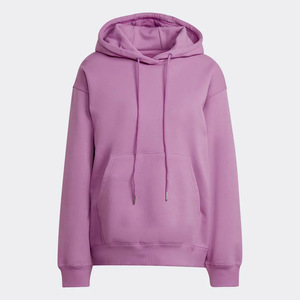 Sudadera con Capucha Extra Grande de Felpa Morada, Unisex, Informal, de Color Sólido, Corte Regular, para Otoño - Product Image 3