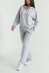 Nuevo Conjunto Deportivo de Maternidad 2 en 1 con Capucha, Estampado Informal, de Secado Rápido y Transpirable para Entrenamiento Deportivo - Product Image 4
