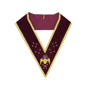 Collier de régalia maçonnique haut de gamme NESTA SPORTS, broderie dorée faite main, crochet de chaîne, coutures durables, tissu de haute qualité 2025 - Product Image 4