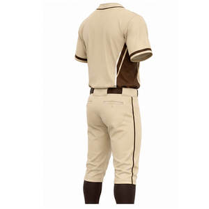 Custom <b>Baseball</b> Uniform 100% Polyester Breathable Quick Dry Team Jersey Set Premium Men's Sportswear Wholesale Manufacturer - Product Image 2