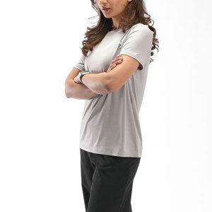 Camiseta Deportiva de Manga Corta de Alta Elasticidad para Correr, Hacer Ejercicio, Gimnasio, Yoga, Ropa Deportiva de Verano - Product Image 1