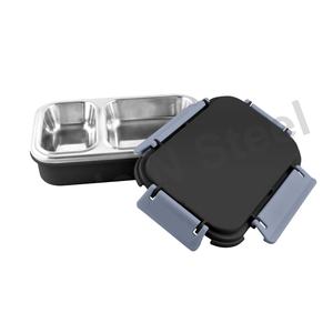 Different Lunch box Everyday Use Lunch Box Plastic with <b>Stainless</b> <b>Steel</b> for Convenient Use With Spoon - Product Image 1