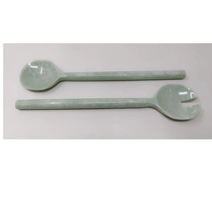 Juego de Servidores de Ensalada Ecológicos de Resina con Diseño de Confeti Terrazzo |   Cucharas para Ensalada de Resina Epoxi Estilo Veneciano |   Apto para lavavajillas y microondas - Product Image 6