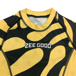 KidsShort Sleeve <b>Compression</b> Rashguard Wholesale Rate Printed Long Sleeve Rash Guard <b>Shirt</b> Adults Custom Sublimated MMA Use - Product Image 3