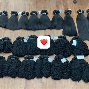 Extensiones de cabello virgen vietnamita de alta calidad Natural 100%, cabello humano de trama recta Natural de doble estiramiento, cabello humano Premium - Product Image 2