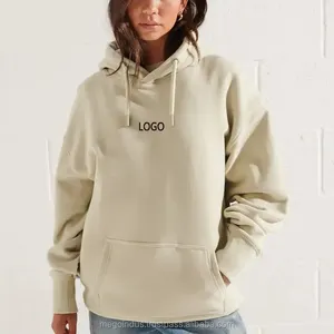 Kadınlar kalın Hoodie kazak Unisex % 100% pamuk tişörtü polar giyim boş boy tişörtü özel nakış logosu Ove