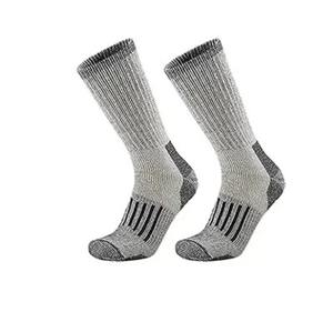 Chaussettes décontractées en laine antibactériennes chaudes d'hiver avec coussinets de cheville standard pour hommes et femmes, respirantes, anti-humidité, taille européenne - Product Image 6