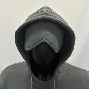 Sweat à capuche personnalisé pour avion en polaire brossée épaisse, pull de voyage avec masque oculaire intégré, confort optimal - Product Image 4