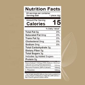 OEM/ODM Permen Kava, Suplemen Ekstrak Akar Kava dengan Absorpsi Tinggi dan 50% Kavalakton untuk Mendukung Suasana Hati, Tidur, dan Mengurangi Stres - Product Image 6