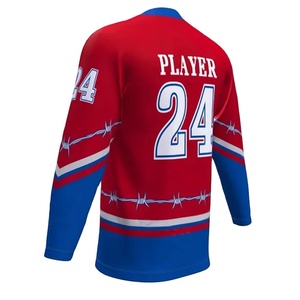 Nouveau maillot de hockey sur glace en gros avec logo personnalisé et entraînement sportif de plein air de dernière conception pour le nom de l'équipe - Product Image 3