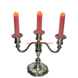 Candelabro de Cristal Plateado con 5 Portavelas de Cristal para Decoración de Bodas y Hogar, Candelabro de Cristal al por Mayor - Product Image 5