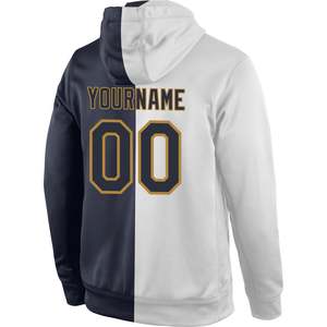 Sudadera Deportiva Personalizada con Costuras Blancas, Verde Kelly y Doradas, Sudadera con Nombre y Número del Equipo Personalizados para Hombre y Mujer - Product Image 6