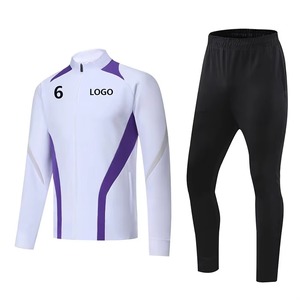 Ensemble de veste de sport de style nouveau, de qualité supérieure, en polyester, pour hommes, tenue d'entraînement de football, survêtement de football - Product Image 3