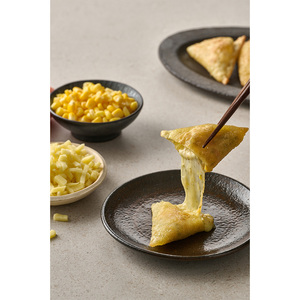 [SGS MANDU] Dumplings Coreanos de Maíz y Queso, Comida Congelada Instantánea, Delicioso Aperitivo, Bocados de Masa Crujiente - Product Image 1