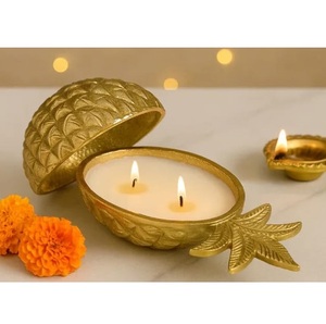 Portavelas Decorativo de Metal Curvado a Mano, Accesorios de Decoración para Fiestas Navideñas, Portavelas Votivo - Product Image 4