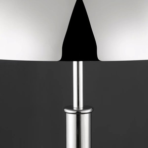 Lampe de table contemporaine en laiton avec abat-jour en verre givré, lumière de table élégante - Product Image 4