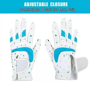 Golf <b>Gloves</b> Men Left/Right Hand Genuine Leather Sports Adjustable All Weather Grip Soft Breathable Flexible - Product Image 5