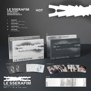 [Álbum Original Coreano 100% Auténtico] LE SSERAFIM LE SSERAFIM 5º Mini Álbum 'HOT' (Versión Weverse Albums) Álbum de K-pop (Aleatorio) - Product Image 4