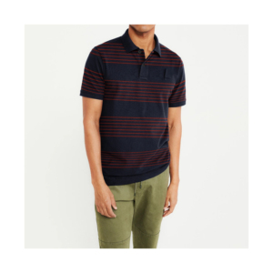 Polo de Manga Corta Verde Sólido para Hombre, Cuello Camisero, Cierre de Botón, Estilo Casual, Tejido de Punto, para Verano - Product Image 6