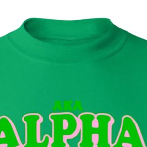 Sudadera Verde AKA con Gráficos, Cuello Redondo, Manga Larga, Puños Acanalados, Informal, para Mujer, Top de Felpa, Moda Urbana, para Uso Diario - Product Image 5