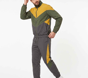 Premium Quality Lightweight Polyester/Nylon 2 1 <b>Wind</b> <b>Breaker</b> Tracksuit Men's Solid Color Breathable Quick Dry Sweatshirt Set - Product Image 2