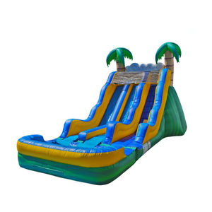Toboggan gonflable pirate General Inflatables pour usage commercial extérieur, en PVC rouge-brun - Product Image 2