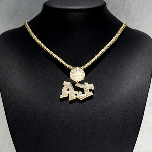<b>Mens</b> Moissanite 925 <b>Silver</b> Custom Initial <b>Pendant</b> Necklace Iced Out Letter Name <b>Pendant</b> Luxury Statement Hip Hop Style <b>Mens</b> Gift - Product Image 5