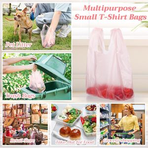 T Shirt Bags Bulk Plastic <b>Shopping</b> Bags with Handles for <b>Small</b> Business, Retail, Grocery, Merchandise, Convenience Store - Product Image 4