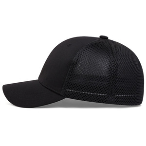 Wholesale High Quality Blank Curved Bill Flex Fitted Trucker Hat Custom Logo 3D Embroidered Mesh Snapback Baseball Caps - Product Image 4