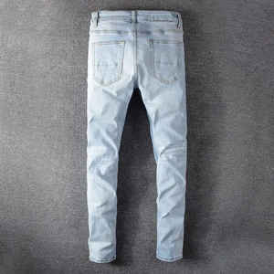 Vente Flash 2025 - Jeans Casual pour Hommes, Stretch, Skinny, Grande Taille, Déchirés, Multi-Poches Latérales, Jeans en Denim pour Hommes - Product Image 2