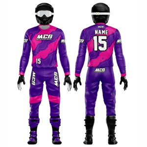 Équipement de course tout-terrain pour motocross, en tissu polyester, imprimé par sublimation, tendance et élégant, vente en gros, fabrication spécialisée - Product Image 1