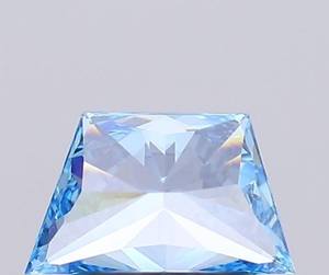 Diamante de color azul intenso, cultivado en laboratorio, de 1.02 quilates, corte trapezoidal, suelto, CVD, hecho a mano, para la fabricación de anillos y pendientes. - Product Image 2