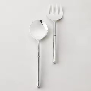 ชุดเสิร์ฟสลัดโลหะเคลือบเงาหรูหราสำหรับงานเลี้ยงและจัดวางบนโต๊ะอาหาร - Product Image 3