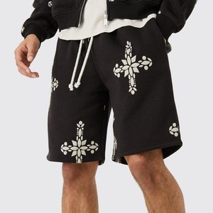 Shorts décontractés pour hommes 100 % coton, nouvelle collection 2026, haute qualité, respirants, taille élastique, logo personnalisé, usine OEM, vente en gros - Product Image 5