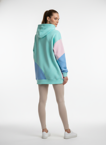 Sudadera con Capucha de 350 GSM, Personalizada con Estampado Puff, Logotipo Bordado, Felpa de Algodón, Estilo Urbano, Talla Grande para Mujer - Product Image 4
