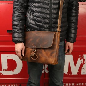 Premium Quality Genuine Leather Messenger Bag for Men <b>Laptop</b> Office Work Business Travel Shoulder Satchel For Sale - Product Image 6