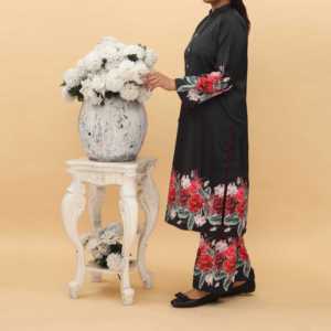 Juego de cordón Khaddar estampado de 2 piezas para Blazers de mujer PW4170 - Product Image 2