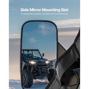 Cerramiento con cremallera a prueba de viento para puertas superiores blandas de Polaris RZR XP4 1000/Turbo 2014-2023 para cabina - Product Image 3