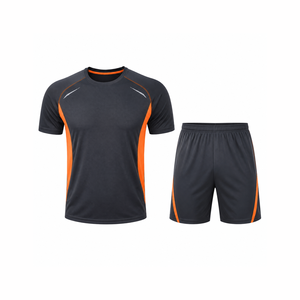 Ensemble T-shirt et short de course haute performance pour homme – Évacuation de l'humidité, entraînement athlétique, gym, fitness, vêtements de sport d'été - Product Image 1