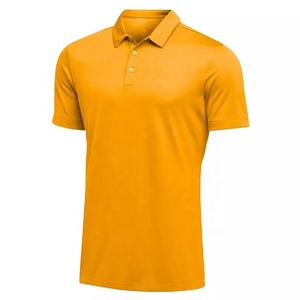 Vêtements décontractés écologiques 100% coton, logo personnalisé, t-shirts de golf pour hommes, logo brodé, polos à manches courtes unis pour hommes - Product Image 1