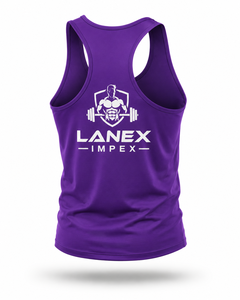 Débardeur de sport violet personnalisé pour homme – Gilet de fitness sans manches, maillot de musculation, entraînement, séchage rapide, vêtement de sport athlétique - Product Image 3