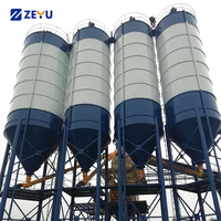 Zeyu 19m 100 Ton Q235 Mini Portatif Endüstriyel Çimento Silosu Çelik Uçucu Kül Civatalı Çimento Tozu Silosu PLC'li