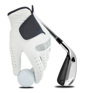 Gants de golf sur mesure haut de gamme en cuir Cabretta et PU, design hybride, personnalisation de la marque, tailles homme, OEM Xiamen, durabilité, sport - Product Image 4